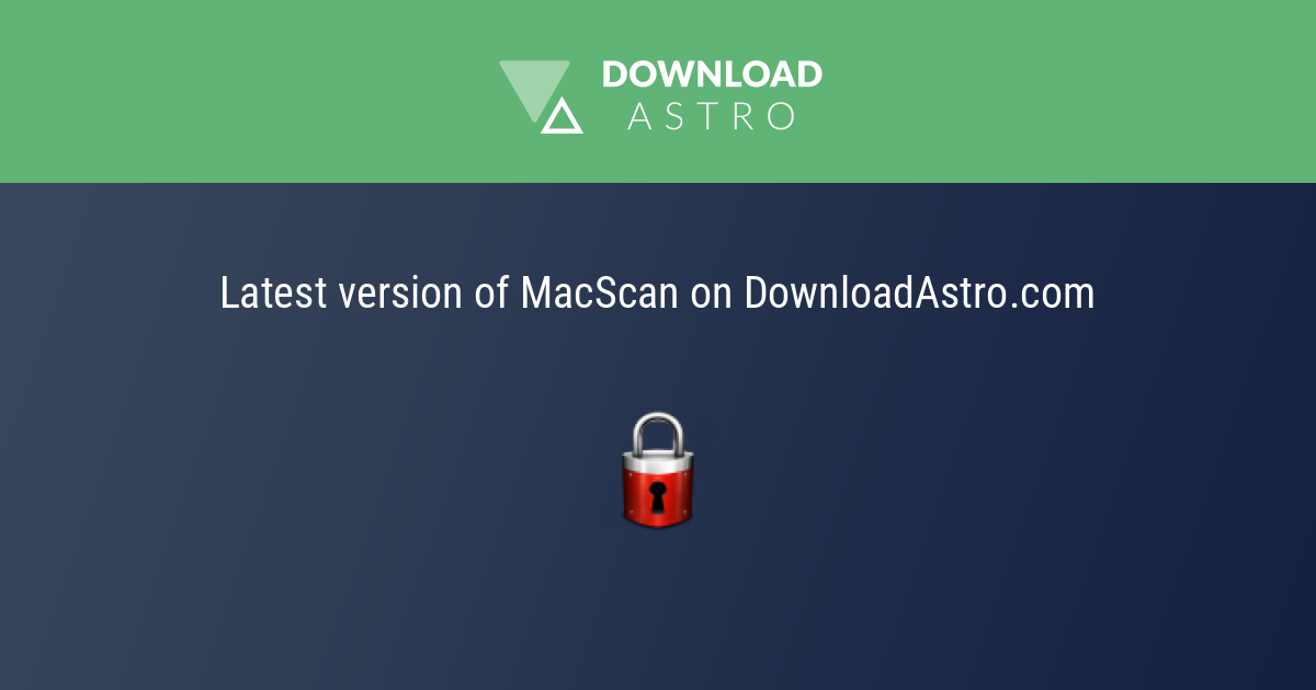 Macscan on sale